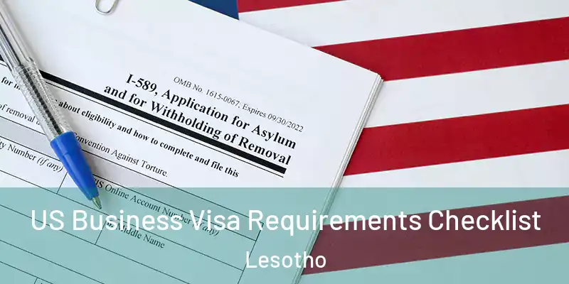  US Business Visa Requirements Checklist Lesotho